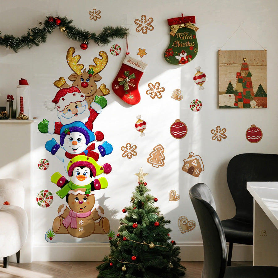 Christmas Wall Decals for Festive Space-Saving Decor
