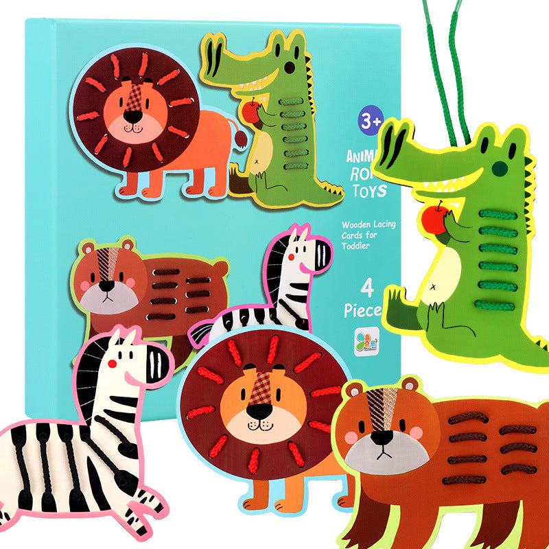 Fruit Threading Board Toy for Fine-Motor Skills Practice
