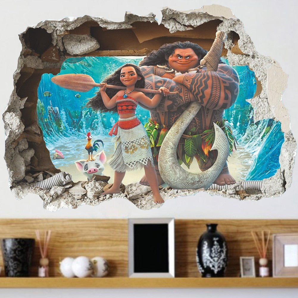 3D Ocean Wall Stickers for Kids: Removable, Waterproof