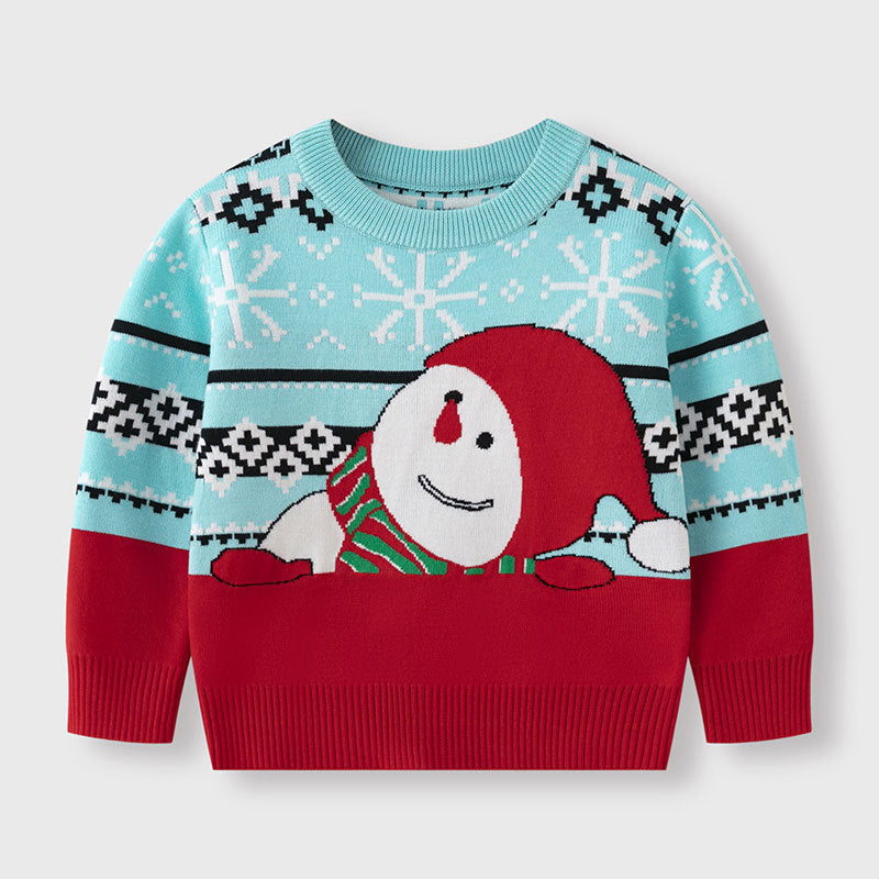 Snowman Baby Sweater for Cozy Festive Winter Looks