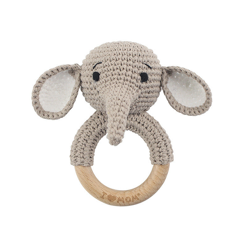 Personalized Wooden Baby Rattle for Newborn Gifting