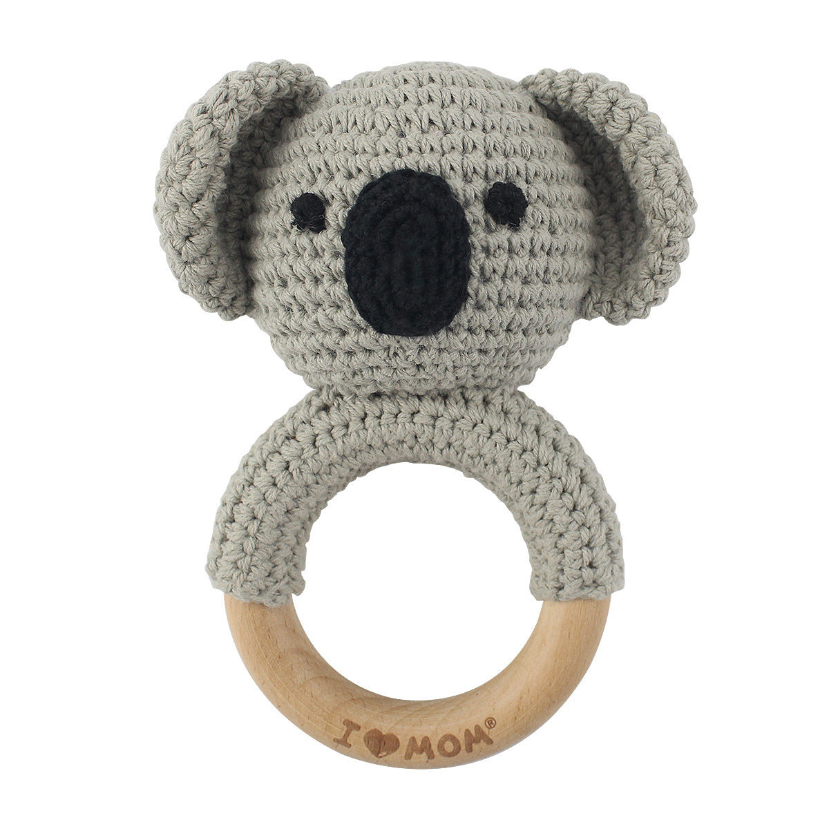 Personalized Wooden Baby Rattle for Newborn Gifting