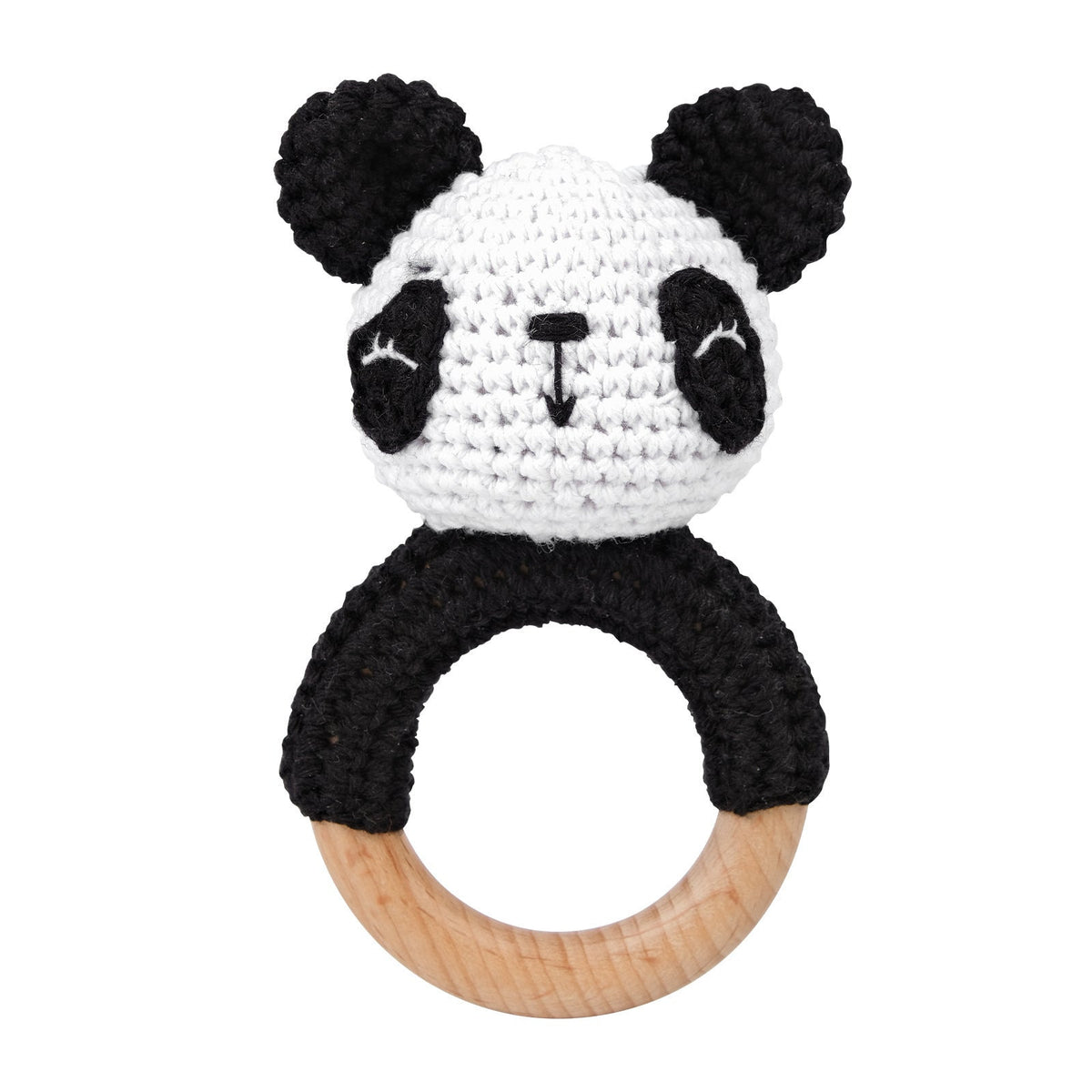 Personalized Wooden Baby Rattle for Newborn Gifting