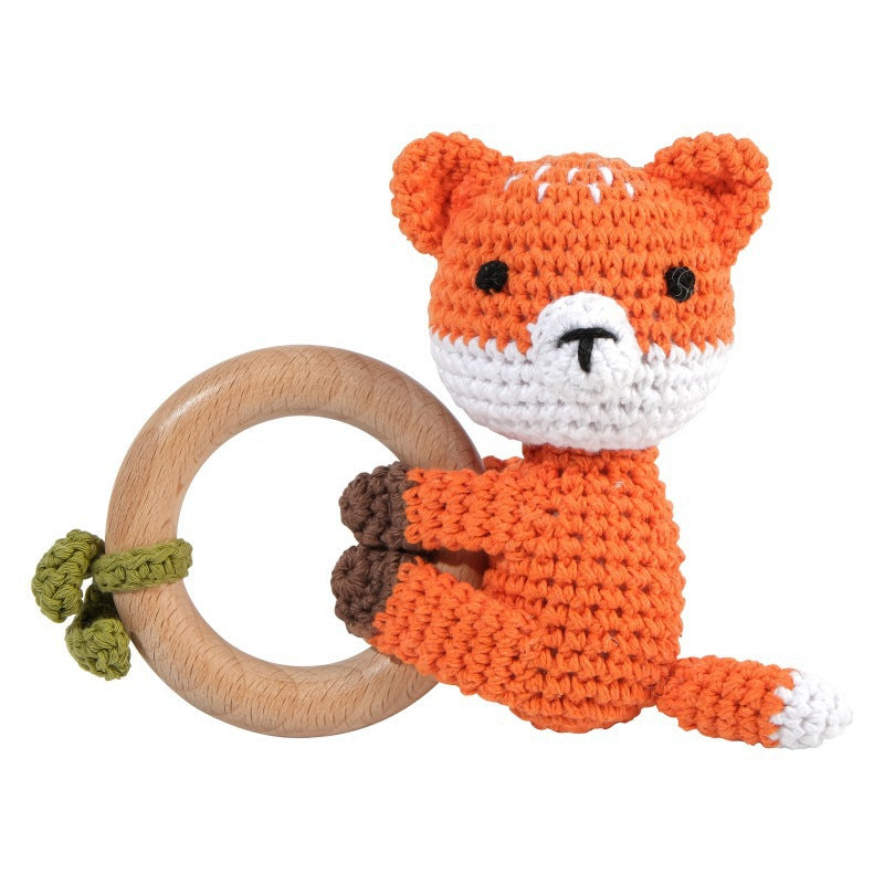 Personalized Wooden Baby Rattle for Newborn Gifting