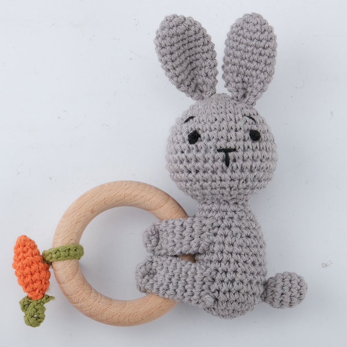 Personalized Wooden Baby Rattle for Newborn Gifting