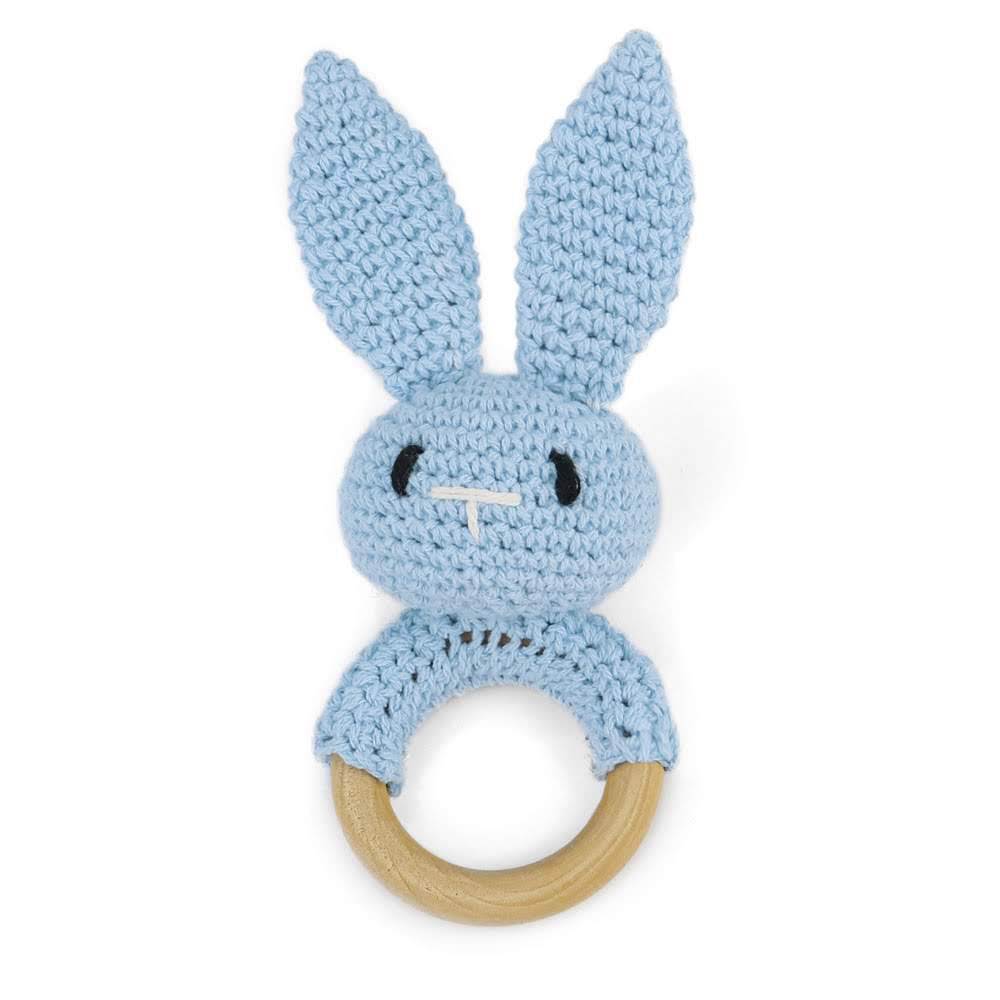 Personalized Wooden Baby Rattle for Newborn Gifting