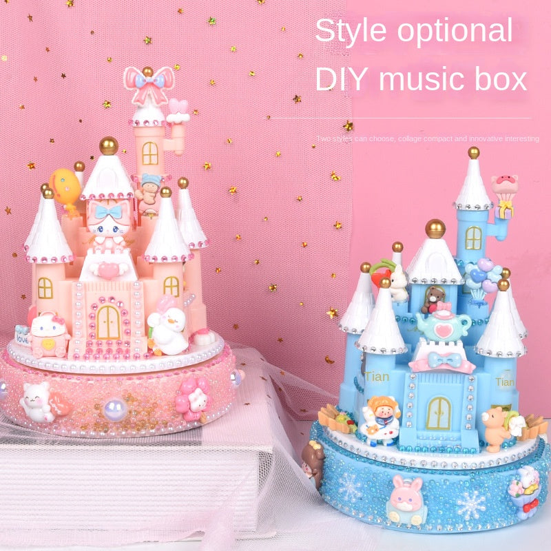 DIY Castle Music Box Kit for Screen-Free Creative Fun