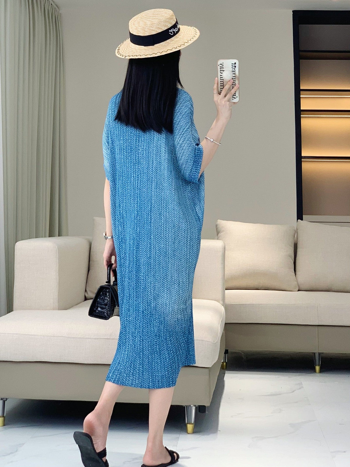 Pleated Midi Shirt Dress for Effortless Summer Style