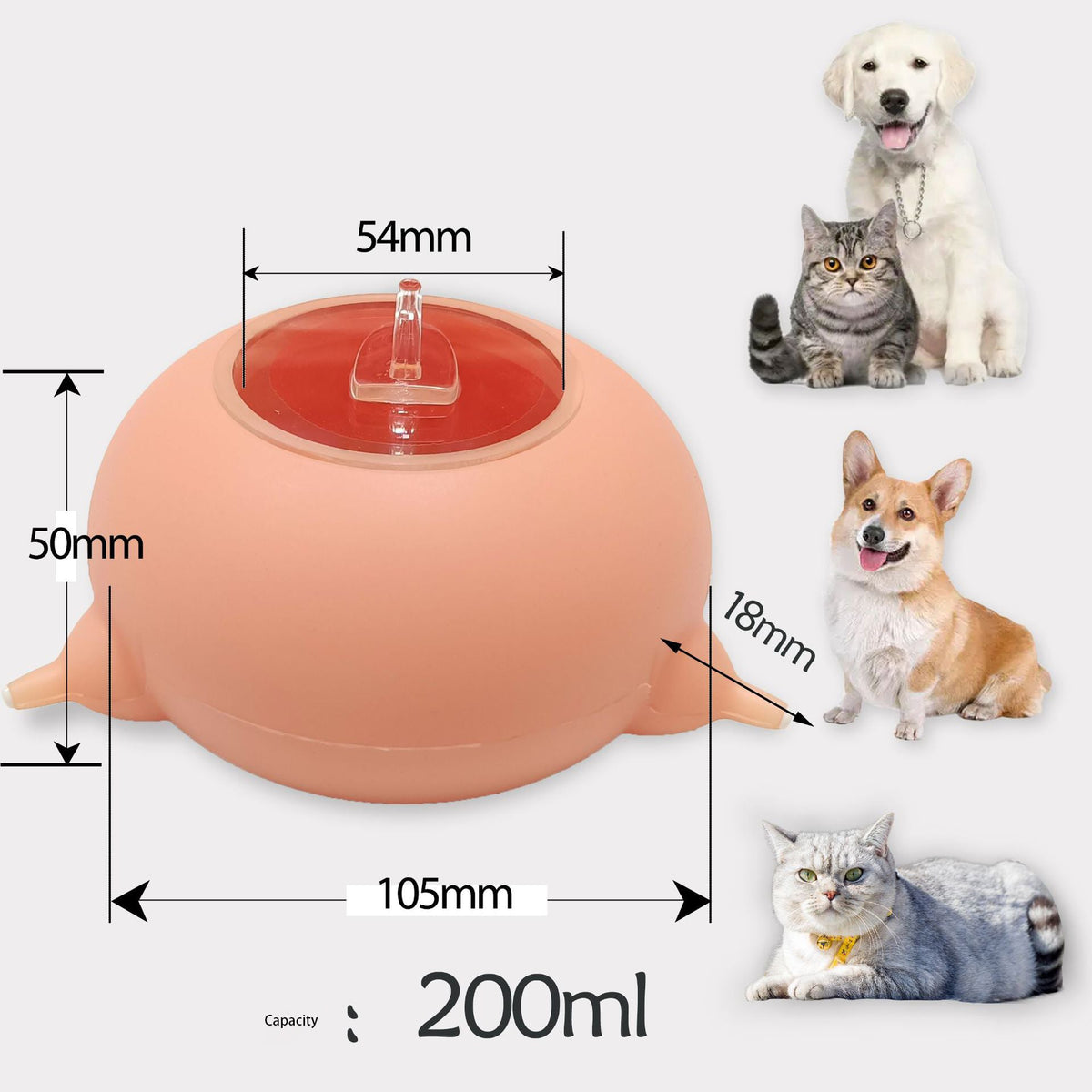 Bionic Silicone Pet Feeder Bowl for Milk and Water