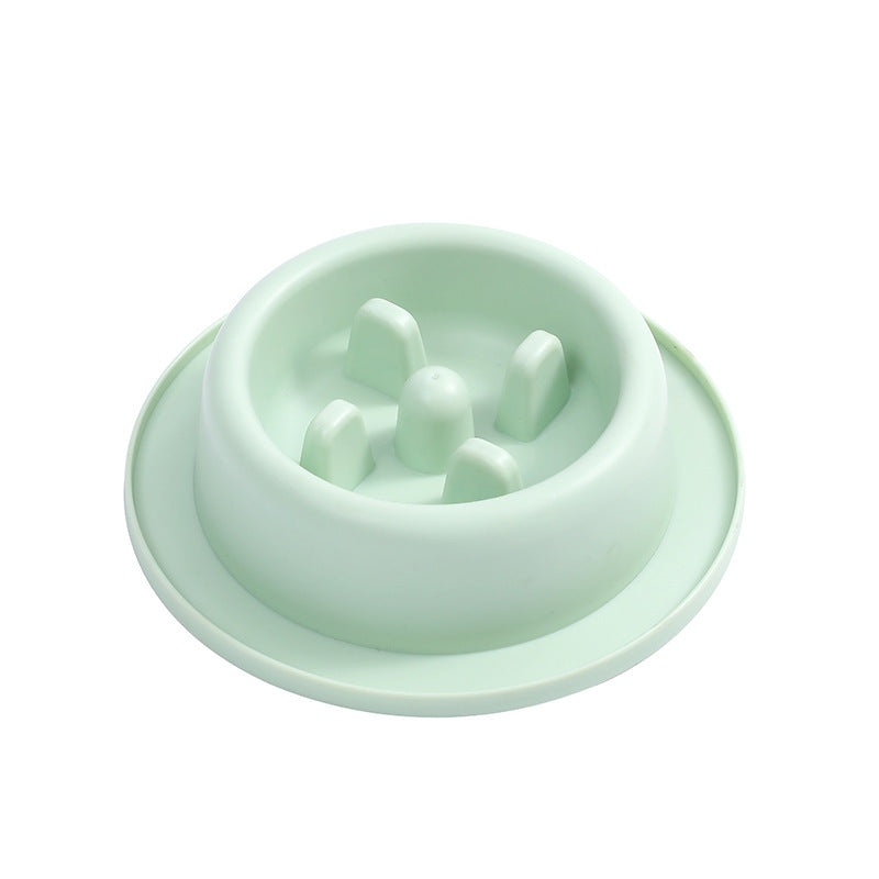 Slow Feeder Pet Bowl for Cats & Dogs, Stable Base