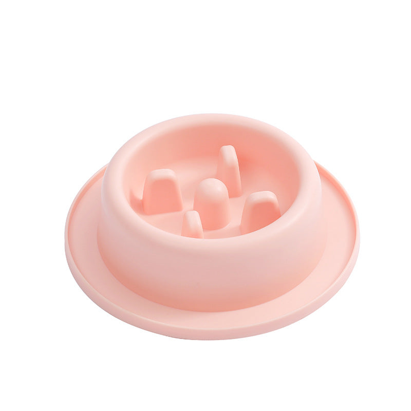 Slow Feeder Pet Bowl for Cats & Dogs, Stable Base