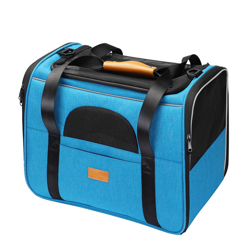 Breathable Foldable Cat Carrier With Soft Comfort Bed