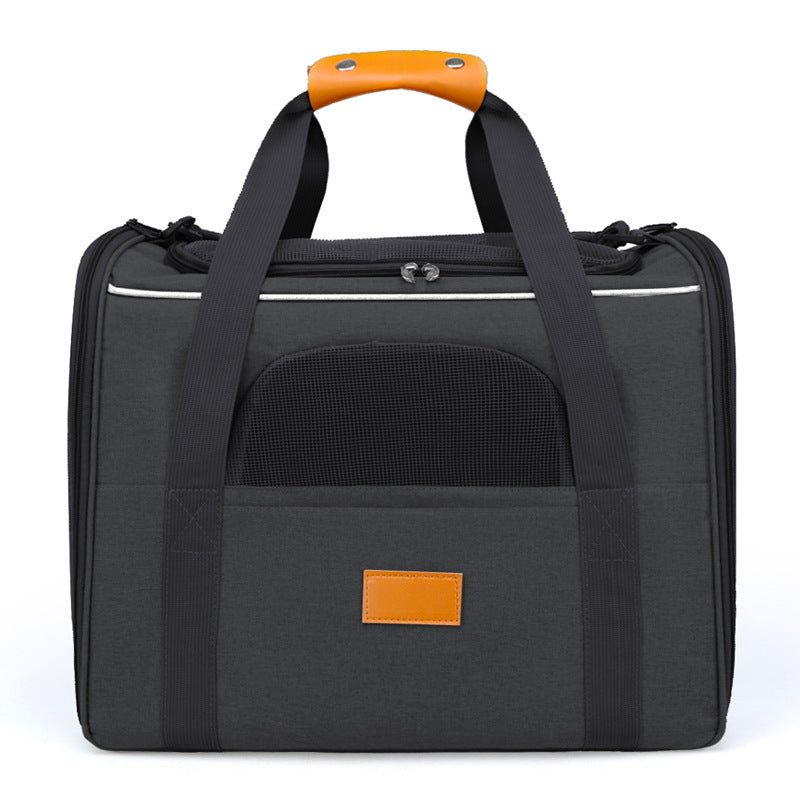 Breathable Foldable Cat Carrier With Soft Comfort Bed