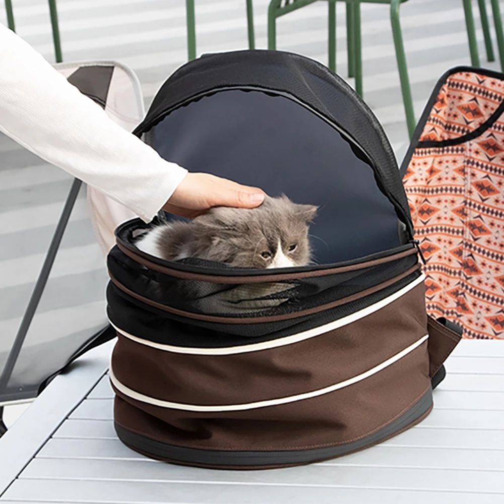 Expandable Pet Carrier Backpack for Hands-Free Travel
