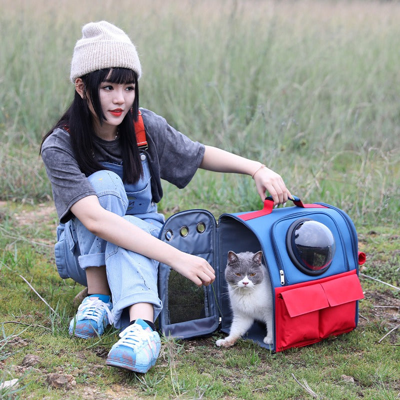Large Cat Backpack Carrier for Comfortable Travel