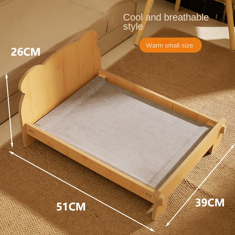 Elevated Cat Bed With Spacious Cozy Cushion Comfort