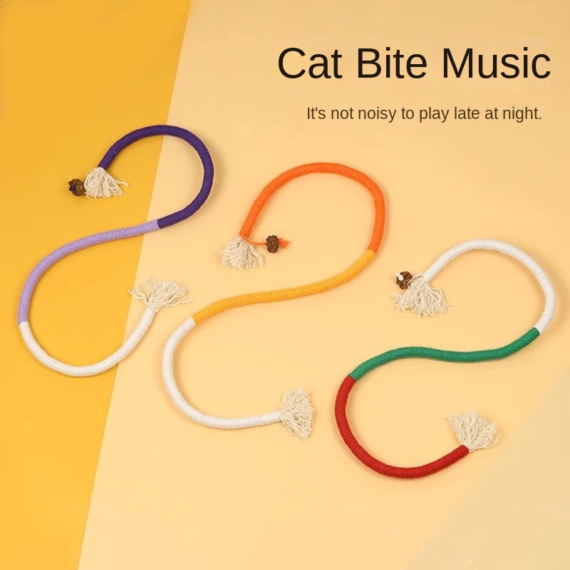 Cat Rope Toy for Quiet Indoor Play and Gentle Chewing