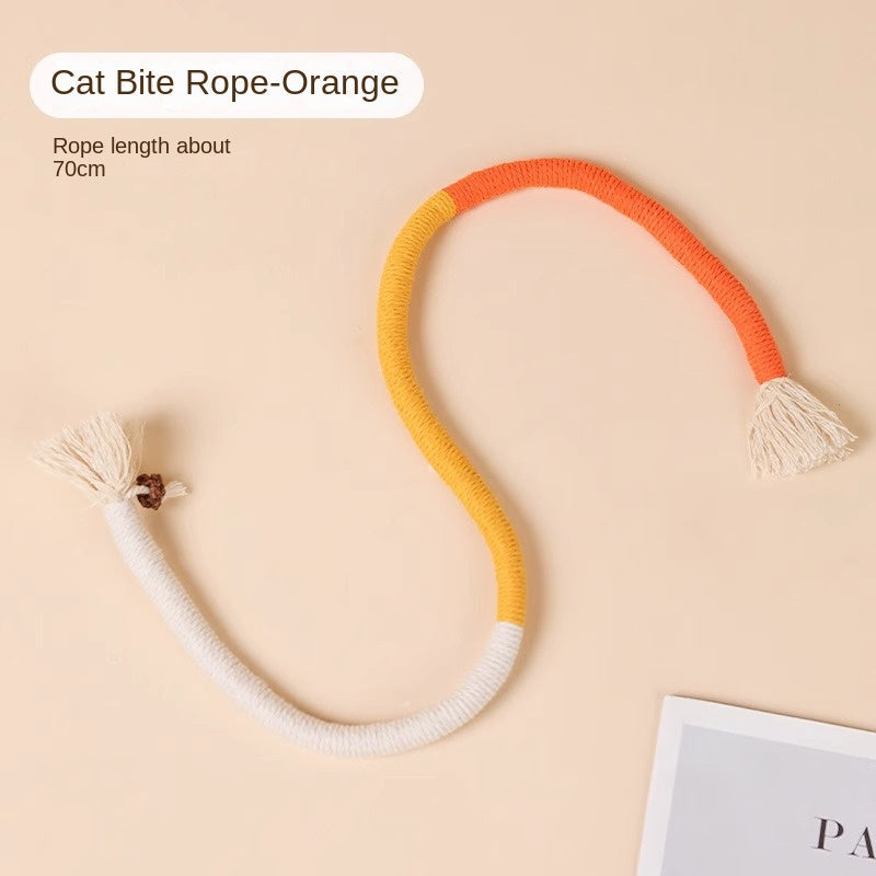 Cat Rope Toy for Quiet Indoor Play and Gentle Chewing