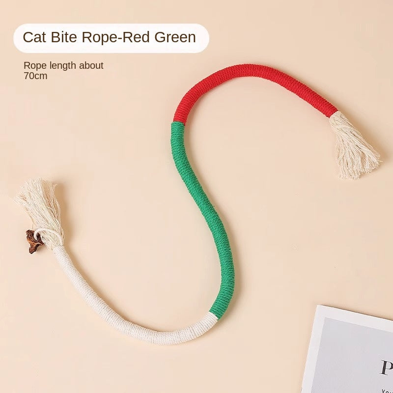 Cat Rope Toy for Quiet Indoor Play and Gentle Chewing