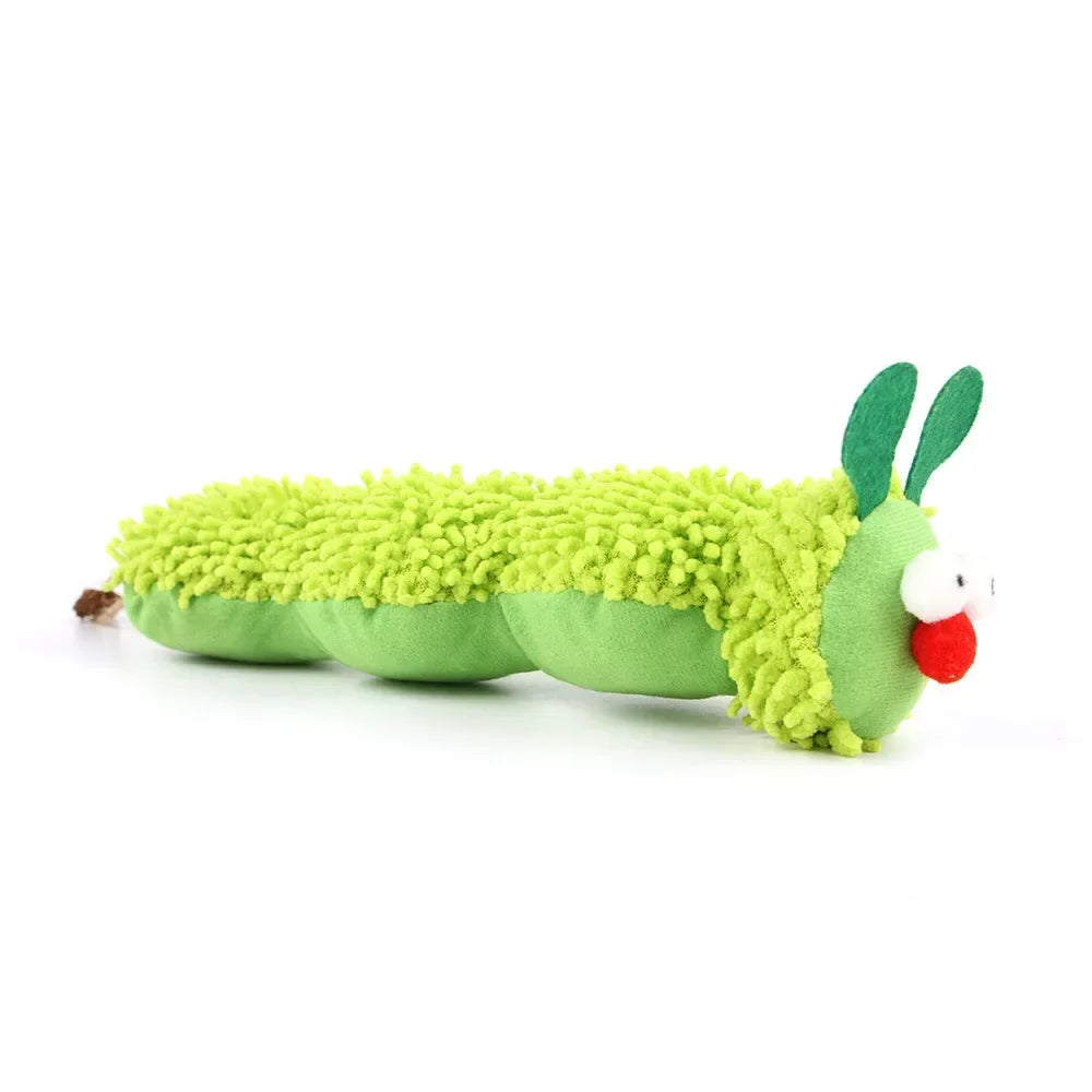 Cat Caterpillar Chew Toy for Indoor Play & Enrichment