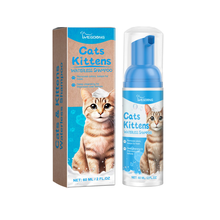 Waterless Cat Shampoo Mousse for Gentle Daily Cleaning