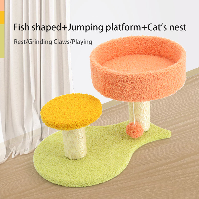 Cat Tree With Scratching Posts, Platforms & Cozy Nest