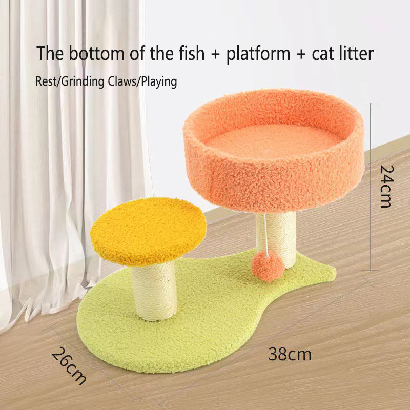 Cat Tree With Scratching Posts, Platforms & Cozy Nest