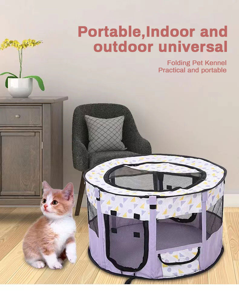 Foldable Pet Tent for Portable Indoor Outdoor Rest