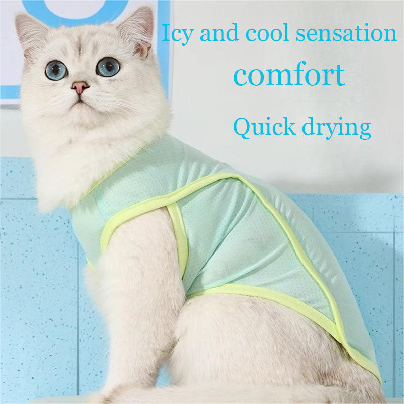 Cooling Mesh Pet Vest for Summer Comfort and Sun Cover