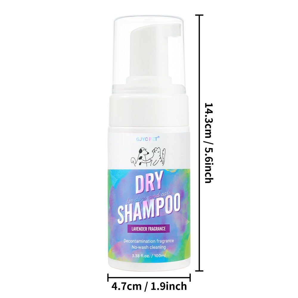 Pet Dry Shampoo Foam for No-Rinse Coat Freshening