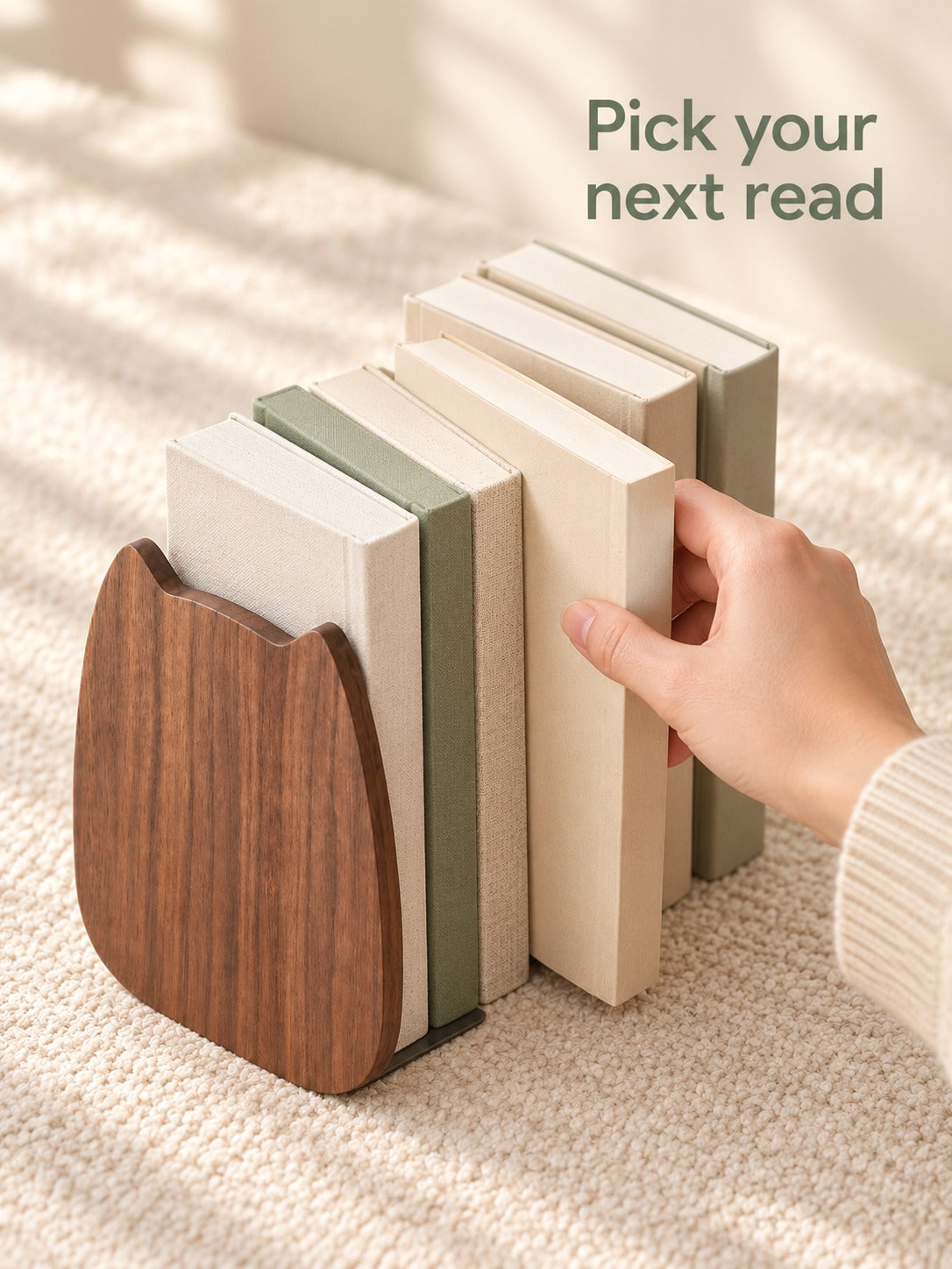 Cat Ear Wooden Desk Book Stand That Keeps Books Upright