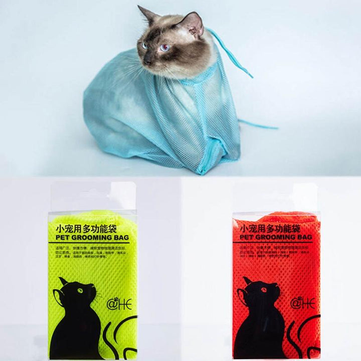 Cat Grooming Bag for Bath, Nails and Ears