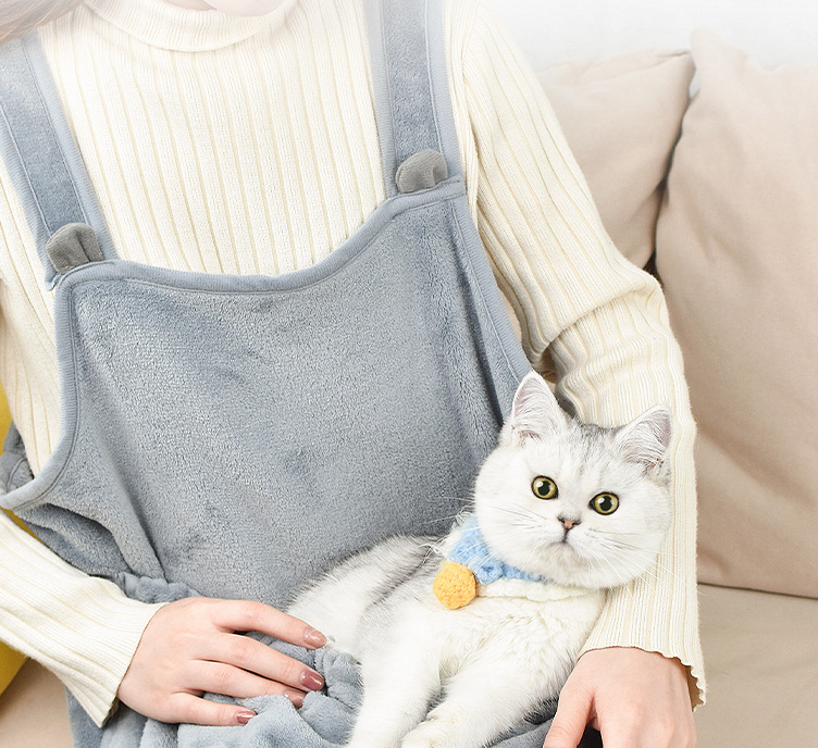 Cat Holding Pouch Apron for Hands-Free Cuddle Time