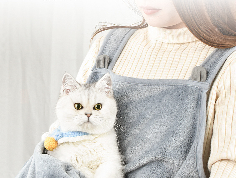 Cat Holding Pouch Apron for Hands-Free Cuddle Time
