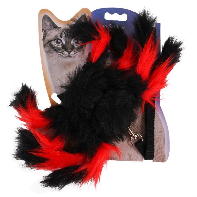 Cat Halloween Spider Harness Leash Costume Set for Cats