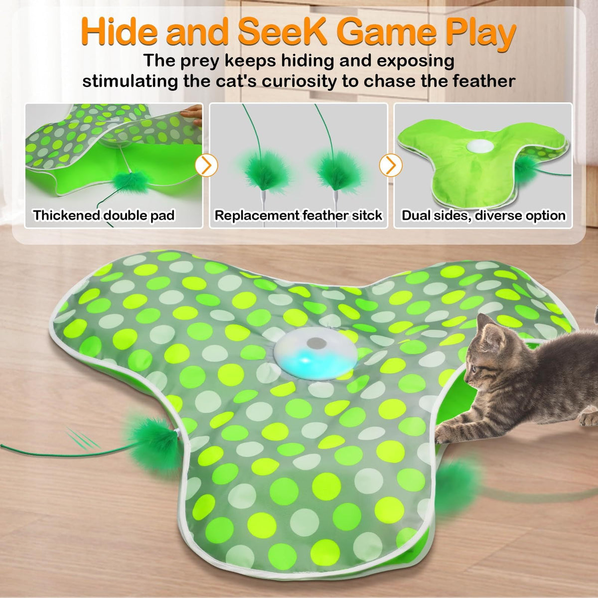 Cat Interactive Toy for Indoor Hunting Enrichment