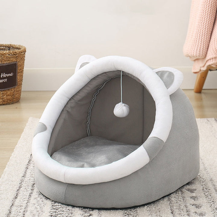 Enclosed Cat House Bed for Cozy Four-Season Rest
