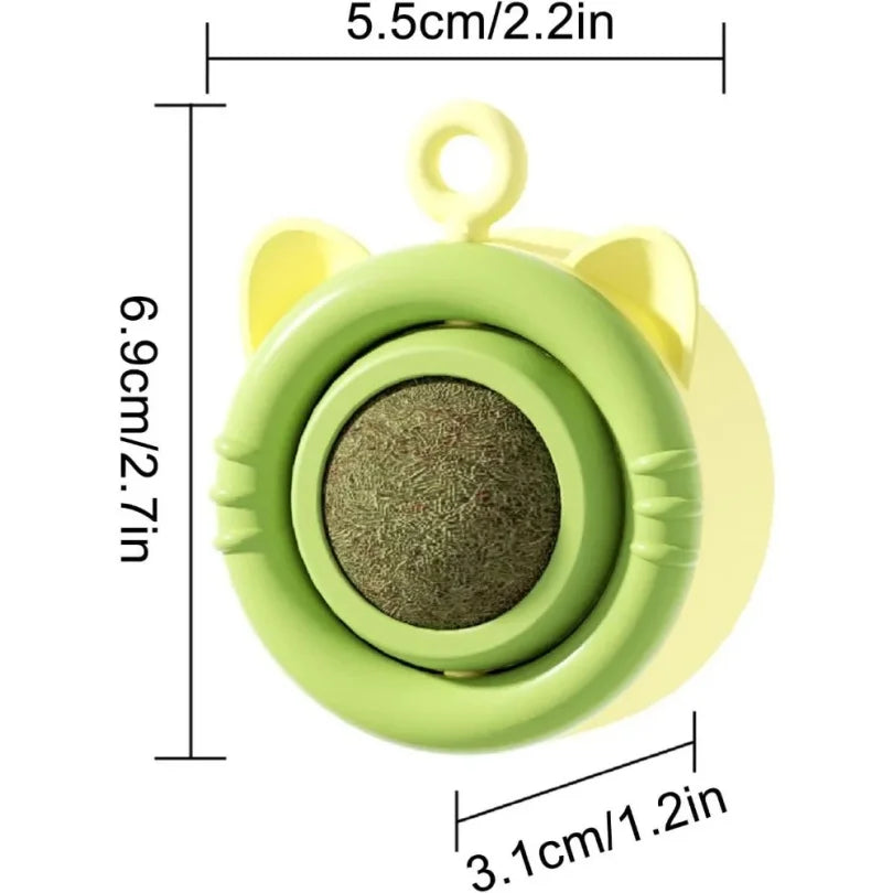 Cat Mint Ball Toy for Indoor Dental Enrichment Play