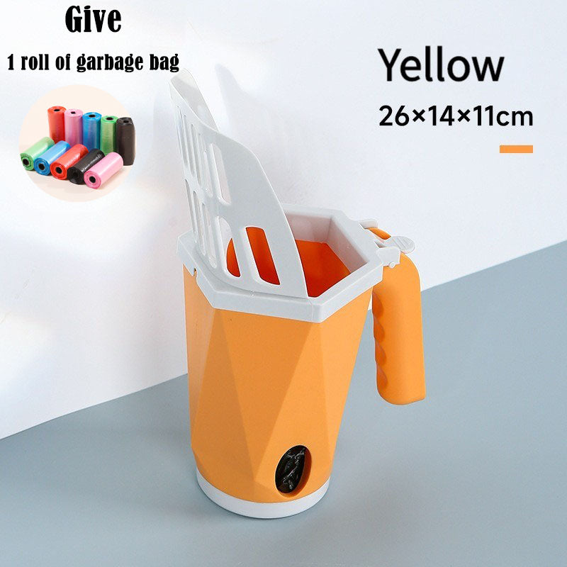 Self-Cleaning Cat Litter Scoop With Waste Storage
