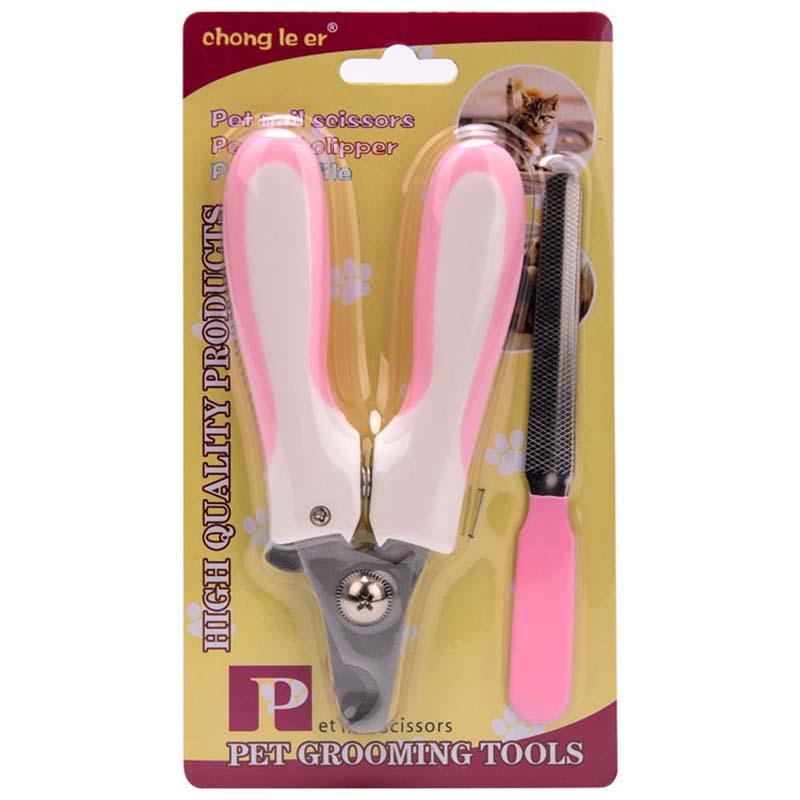 Stainless Steel Cat Nail Clipper and File for Pets