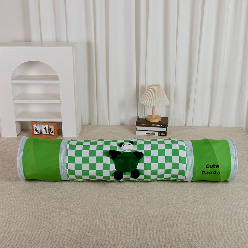 Three-Hole Cat Tunnel Bed for Indoor Play and Rest