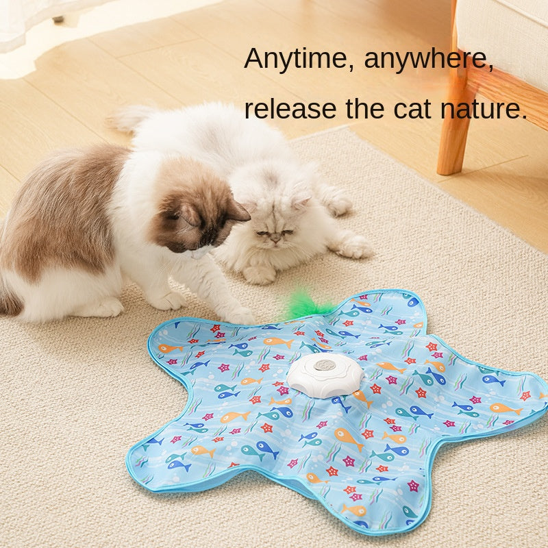 Rechargeable Cat Interactive Toy Mat for Hunting Play