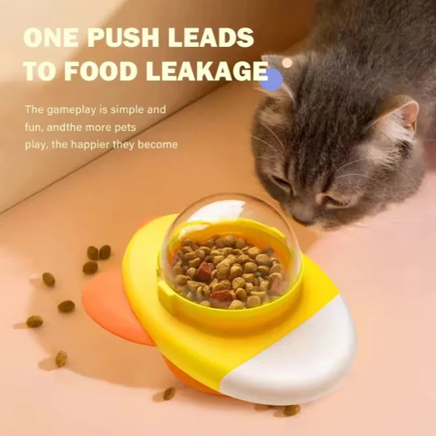 Interactive Cat Treat Ball for Slow, Engaging Play
