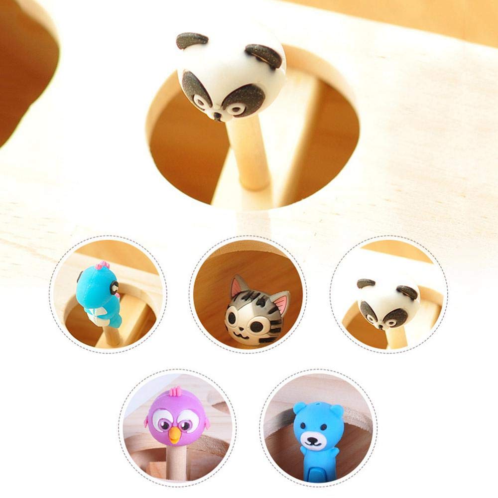 Wooden Cat Puzzle Toy for Indoor Play & Enrichment