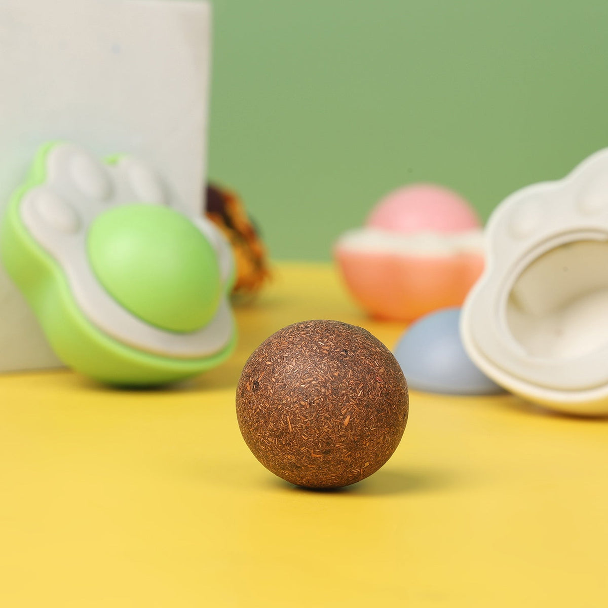 Cat Lick Ball Toy for Dental Enrichment and Playtime