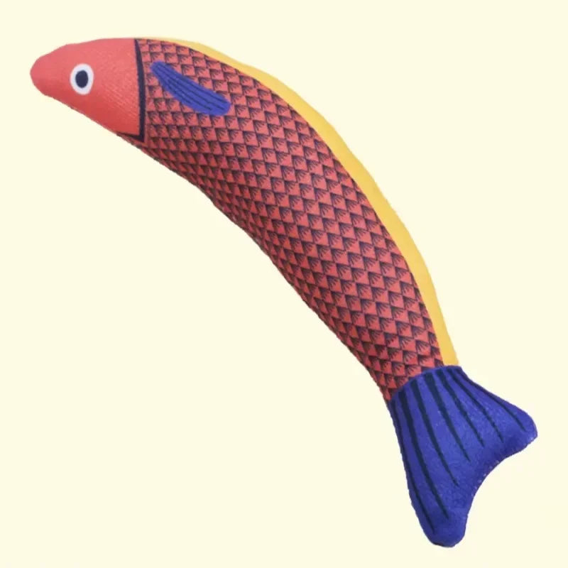 Catnip Fish Toy for Active Kicking, Biting & Cuddling