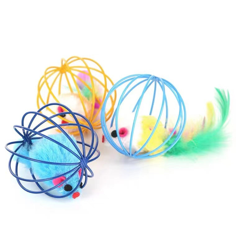 Interactive Cat Feather Toy for Indoor Chase and Play