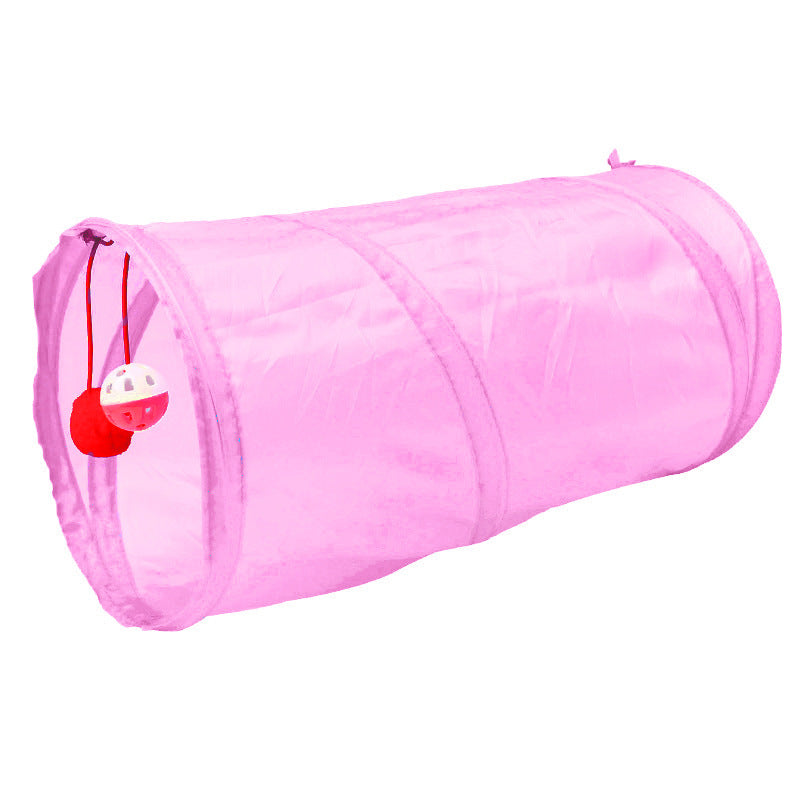 Foldable Cat Tunnel Toy for Indoor Chase & Hide Play
