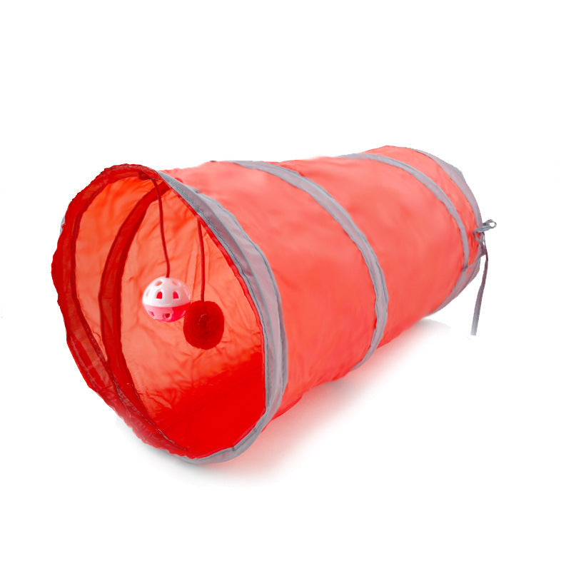 Foldable Cat Tunnel Toy for Indoor Chase & Hide Play