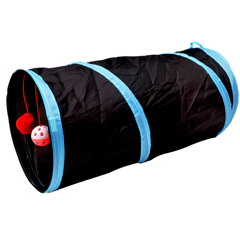 Foldable Cat Tunnel Toy for Indoor Chase & Hide Play